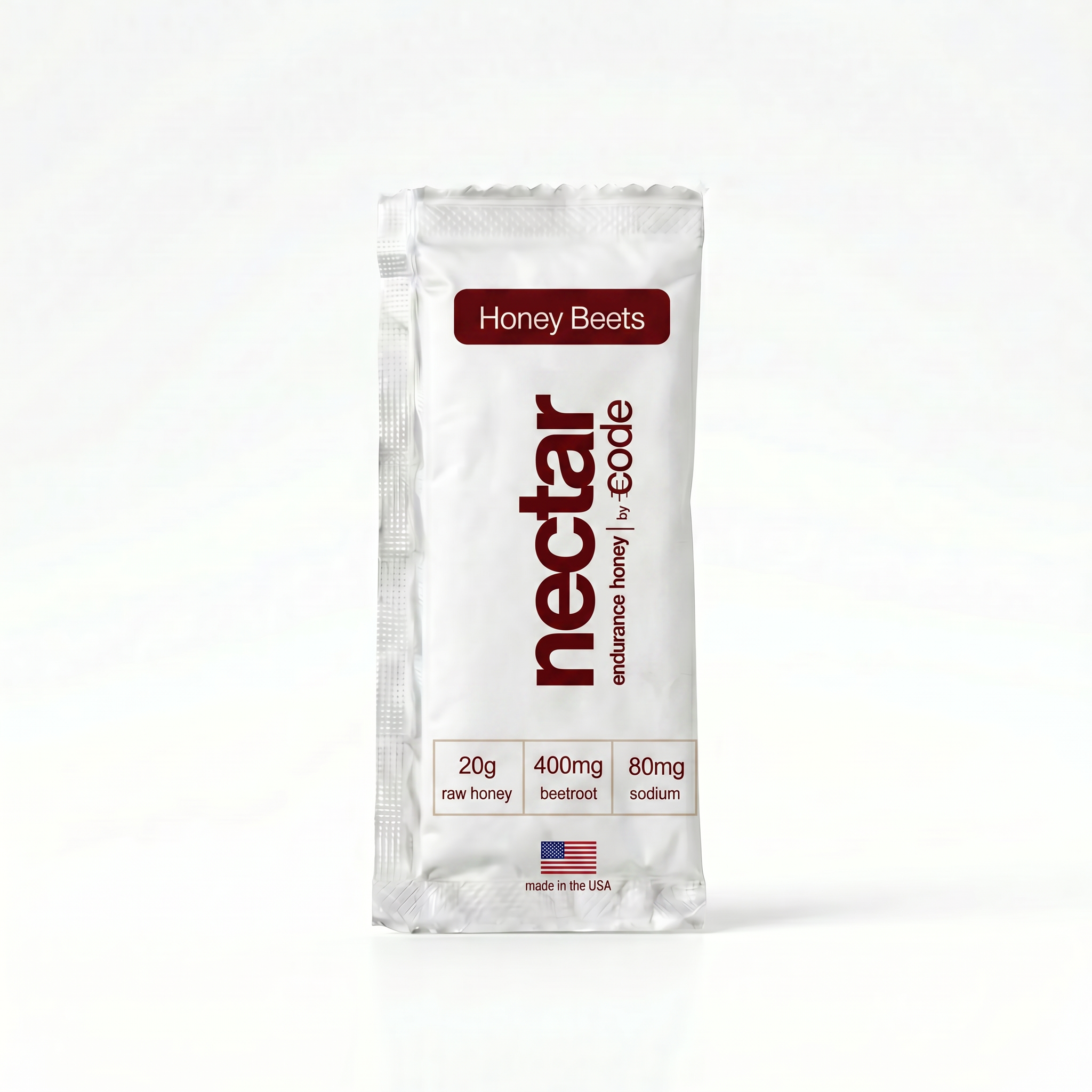 Nectar package with 'Honey Beets' flavor on a white background